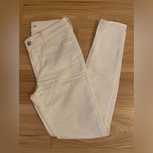 White jeans. Skinny mid rise